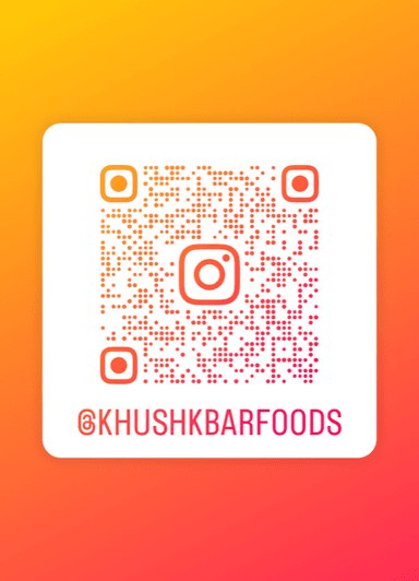 QR code linking to Khushkbar on Instagram